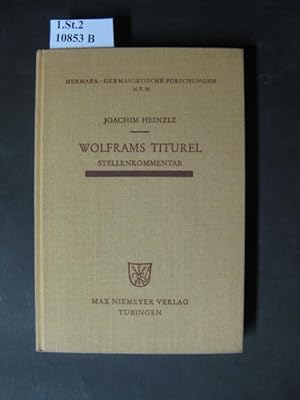 Seller image for Stellenkommentar zu Wolframs Titurel. Beitrge zum Verstndnis des berlieferten Textes. for sale by avelibro OHG