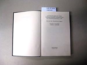Bild des Verkufers fr Accountability for Human Rights Atrocities in International Law. Beyond the Nuremberg Legacy. zum Verkauf von avelibro OHG