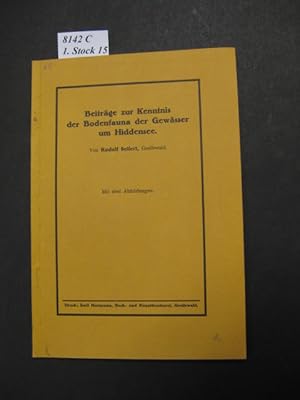 Imagen del vendedor de Beitrge zur Kenntnis der Bodenfauna der Gewsser um Hiddensee. Mit drei Abbildungen. a la venta por avelibro OHG