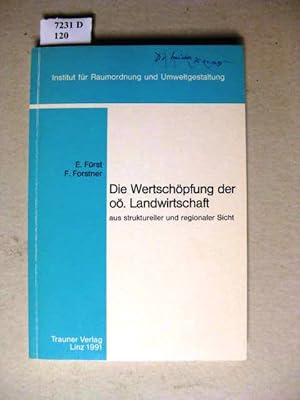 Seller image for Die Wertschpfung der o. Landwirtschaft aus struktureller und regionaler Sicht. for sale by avelibro OHG