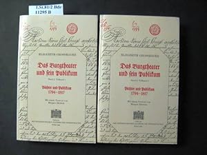 Bild des Verkufers fr Das Burgtheater und sein Publikum. Band 2, Teilband I: Pchter und Publikum 1794-1817./ Band 2, Teilband II: Pchter und Publikum 1794-1817. Mit einem Vorwort von Margret Dietrich. zum Verkauf von avelibro OHG