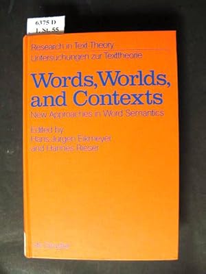 Imagen del vendedor de Words, worlds, and contexts. New approaches in word semantics. a la venta por avelibro OHG
