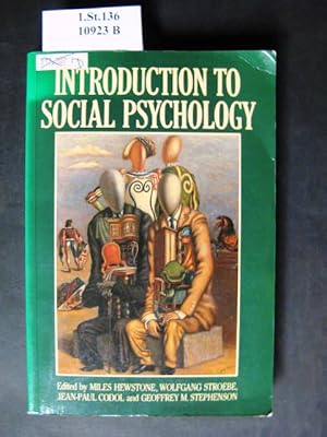 Seller image for Introduction to Social Psychology. A European perspective. for sale by avelibro OHG