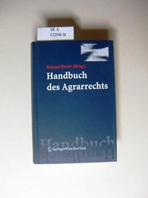 Bild des Verkufers fr Handbuch des Agrarrechts. zum Verkauf von avelibro OHG