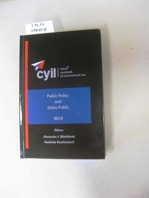Seller image for Public Policy and Ordre Public. for sale by avelibro OHG