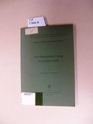 Der völkerrechtliche Vertrag im deutschen Recht.