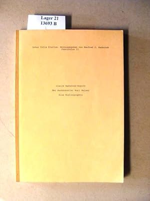 Seller image for Der Buchknstler Karl Walser. Eine Bibliographie. for sale by avelibro OHG