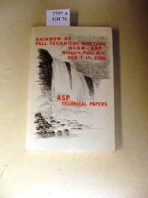 Seller image for Technical papers of the American Society of Photogrammetry fall technical meeting. Niagara Falls NY, October 7 - 10, 1980. for sale by avelibro OHG