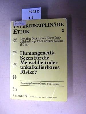 Imagen del vendedor de Humangenetik - Segen fr die Menschheit oder unkalkulierbares Risiko? a la venta por avelibro OHG