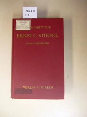 Seller image for Festschrift fr Ernst C. Stiefel zum 80. Geburtstag. for sale by avelibro OHG