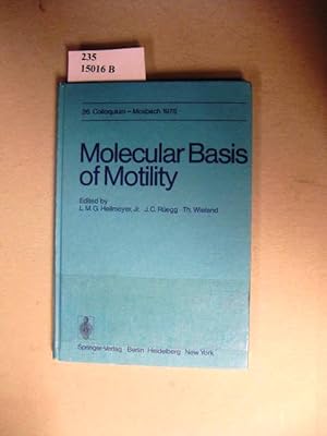 Seller image for Molecular Basis of Motility. 26. Colloquium der Geselllschaft fr Biologische Chemie 10.- 12. April 1975 in Mosbach/Baden. for sale by avelibro OHG