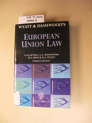 Imagen del vendedor de Wyatt and Dashwood's European Union law. a la venta por avelibro OHG