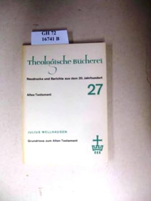 Bild des Verkufers fr Grundrisse zum Alten Testament. zum Verkauf von avelibro OHG