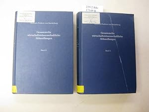 Bild des Verkufers fr Gesammelte wirtschaftswissenschaftliche Abhandlungen in zwei Bnden. Mit einer Einleitung ber Leben und Werk H. v. Stackelbergs von Hans Mller. Herausgegeben von Prof. Dr. Norbert Kloten (Tbingen) und Prof. (em.) Dr. Hans Mller (Mnchen). zum Verkauf von avelibro OHG