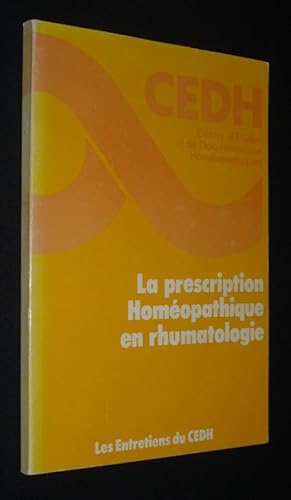 Bild des Verkufers fr La Prescription homopathique en rhumatologie zum Verkauf von Abraxas-libris