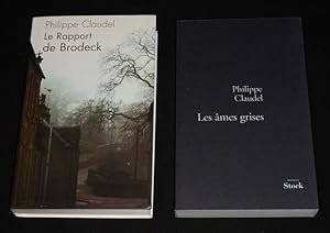 Seller image for Lot de 2 romans de Philippe Claudel : Le Rapport de Brodeck - Les Ames grises (2 volumes) for sale by Abraxas-libris