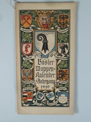 Bild des Verkufers fr Basler Wappenkalender Jahrgang 1919. zum Verkauf von Antiquariat Dorner