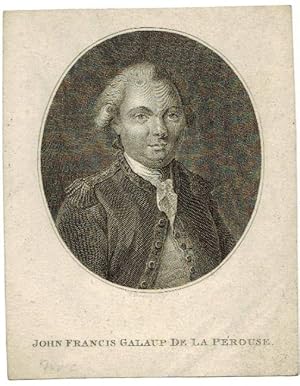 Image du vendeur pour Engraved Portrait of La Perouse, Head and Shoulders, in uniform, by P. Thomson. mis en vente par R.G. Watkins Books and Prints