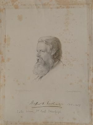 Image du vendeur pour Engraved Portrait of Northcote, Head towards to left, after George Richmond [1809-1896] by William Holl. mis en vente par R.G. Watkins Books and Prints