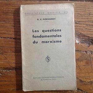 Les questions du MARXISME.