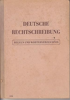Seller image for Deutsche Rechtschreibung Regeln und Wrterverzeichnis for sale by Antiquariat Jterbook, Inh. H. Schulze