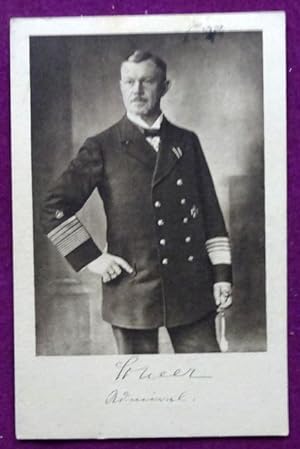 Ansichtskarte AK Admiral Scheer. Der Chef der Hochseestreitkräfte (Stempel Schwesternspende)