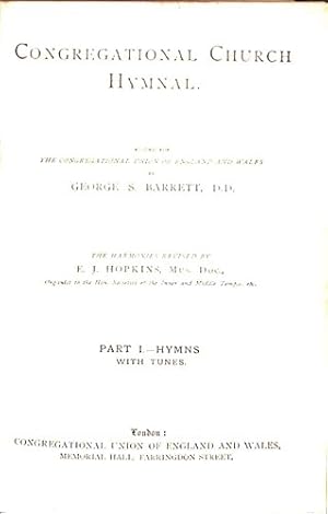 Bild des Verkufers fr Congregational Church Hymnal, 3 Parts in 1 zum Verkauf von WeBuyBooks