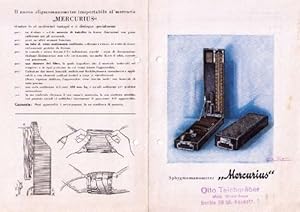 Sphygmomanometer "Mercurius". Faltblatt.