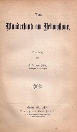 Immagine del venditore per Das Wunderland am Yellostone. Vortrag. venduto da Antiquariat Michael Butter
