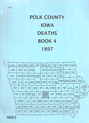 Imagen del vendedor de Polk County iowa Deaths Book 4 1897 a la venta por Kenneth Mallory Bookseller ABAA