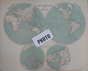 Planiglob der Erde from Heinrich Kiepert's Hand-Atlas der Erde und des Himmels