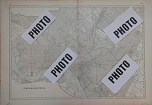 Bild des Verkufers fr Cram's Standard American Railway Atlas - Map of Philadelphia zum Verkauf von Stephen Peterson, Bookseller