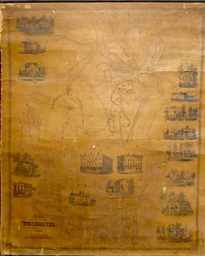 Imagen del vendedor de Map of the Town of Winchester, Litchfield County, Connecticut [WALL MAP] a la venta por Yesterday's Gallery, ABAA