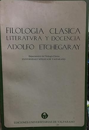 Filología clásica, literatvras y docencia