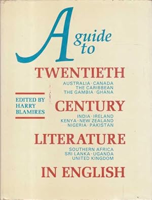 Immagine del venditore per A Guide to Twentieth Century Literature in English venduto da Goulds Book Arcade, Sydney