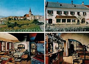 Postkarte Carte Postale 73591016 Hellmonsoedt Pension Swiss Grill Restaurant Bachl Panorama Hellm...