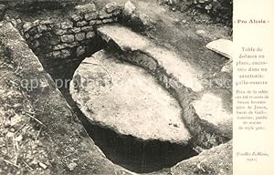 Postkarte Carte Postale 13589677 Alesia(Roman War) Alise-Sainte-Reine Table de dolmen en place en...