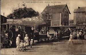 Ansichtskarte / Postkarte Fort-Mahon-Plage Somme, Arrivee du petit train
