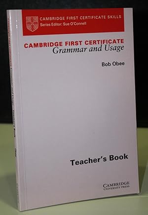 Immagine del venditore per Cambridge First Certificate. Grammar and Usage. Teacher's book venduto da MUNDUS LIBRI- ANA FORTES