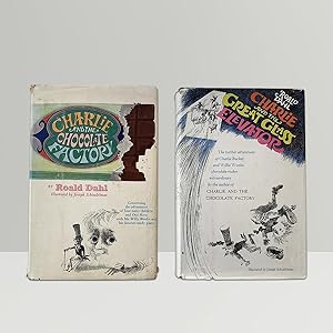 Bild des Verkufers fr Charlie and the Chocolate Factory [with] Charlie and the Great Glass Elevator - SIGNED and INSCRIBED zum Verkauf von John Atkinson Books ABA ILAB PBFA