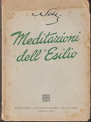 Bild des Verkufers fr Meditazioni dell'esilio zum Verkauf von Librodifaccia