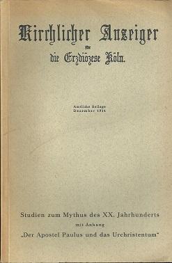 Seller image for Mit Anhang: "Der Apostel Paulus und das Urchristentum". for sale by Antiquariat Axel Kurta