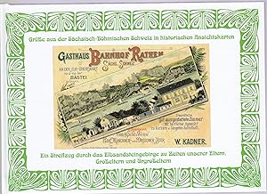 Bild des Verkufers fr Gre aus der Schsisch-Bhmischen Schweiz in historischen Ansichtskarten: zum Verkauf von Antiquariat Kastanienhof