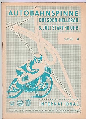 Internationales Autobahnspinne-Rennen Dresden Hellerau 1959. ;Meisterschaftslauf der Deutschen De...
