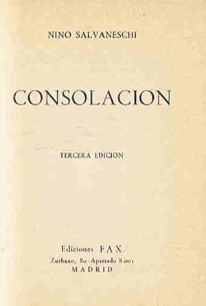 Imagen del vendedor de CONSOLACIN. a la venta por Librera Torren de Rueda