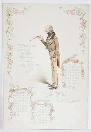 Dickens' Celebrities: Calendar for 1902 (Single Page)
