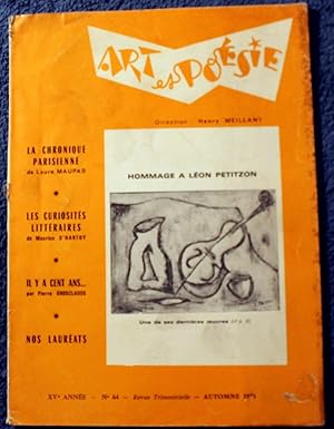 Seller image for ART et POSIE - n64 de 1973 - Direction Henry Meillant for sale by Bouquinerie Spia