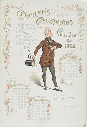 Dickens' Celebrities: Calender for 1902 (Single Page)