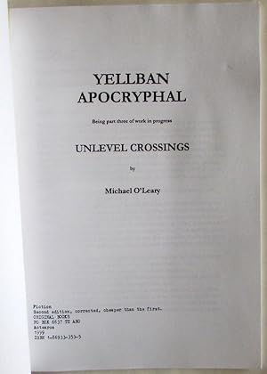 Yellban Apocryphal. Unlevel Crossings Series