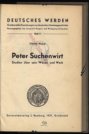 Seller image for Peter Suchenwirt. Studien ber sein Wissen und Werk for sale by Antiquariat Bookfarm